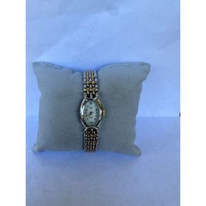 Two-Tone Silver and Gold Women’s Dress Watch